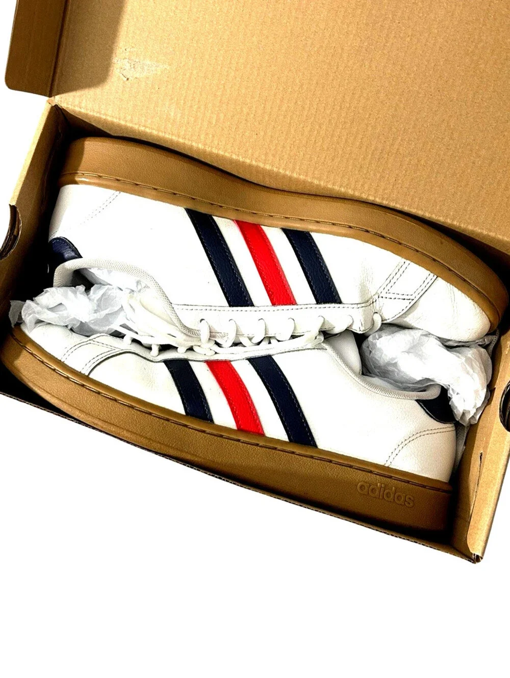 ADIDAS Mens (10.5) Grand Court Active Red /White / Blue - EE7888